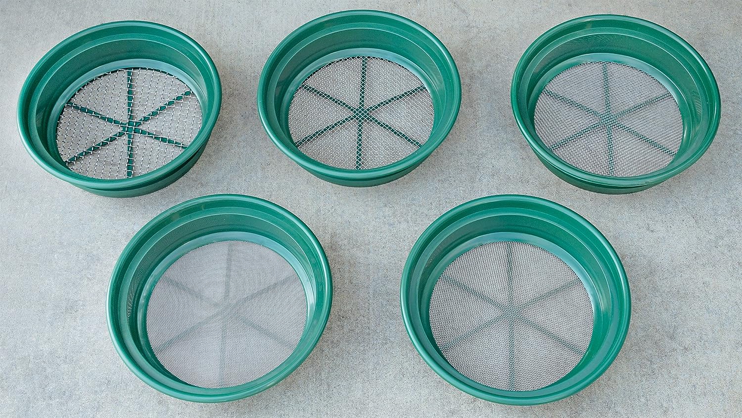 classifier pan set for sifting out gravel while rockhounding