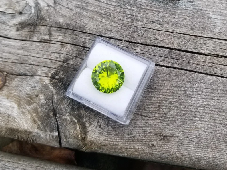 cut arizona peridot gemstone for sale