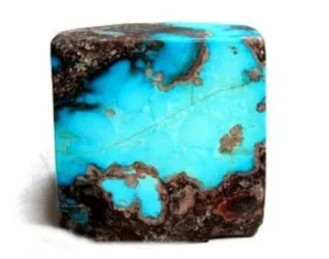 large specimen of bisbee turquoise with brown matrixing