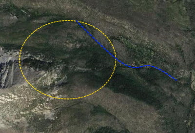 water sources running through the lode gold deposit