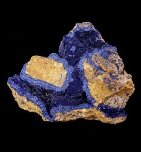 azurite geode from morenci mine arizona