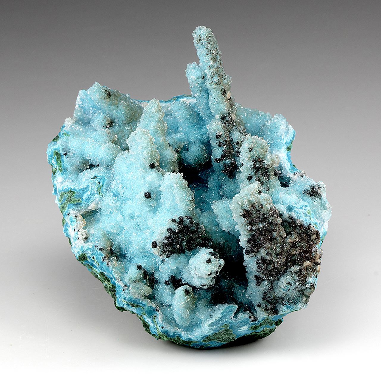 chrysocolla quartz specimen