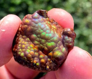 high quality polished arizona fire agate