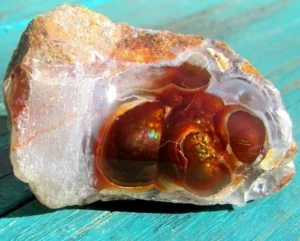 fire agate in quartz arizona
