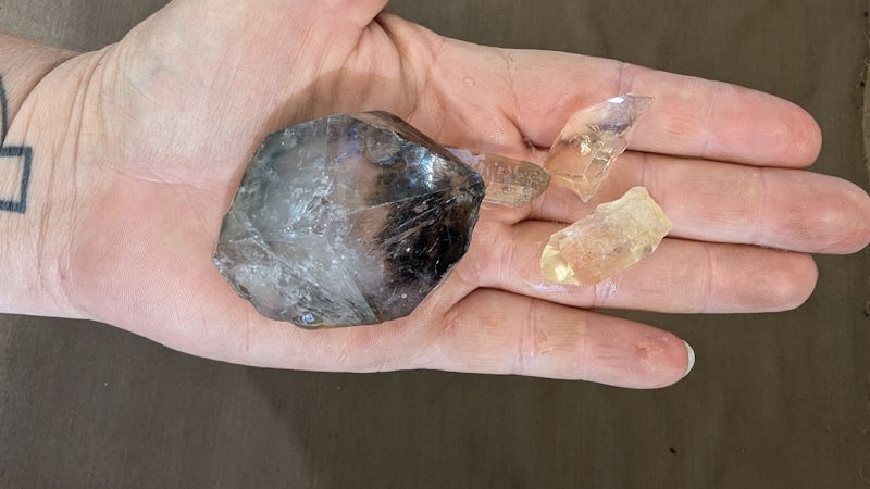 Crystal Park quartz crystal finds