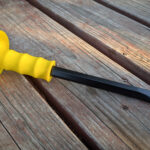 cold masonry chisel for rockhounding front view