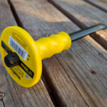 cold masonry chisel for rockhounding back view