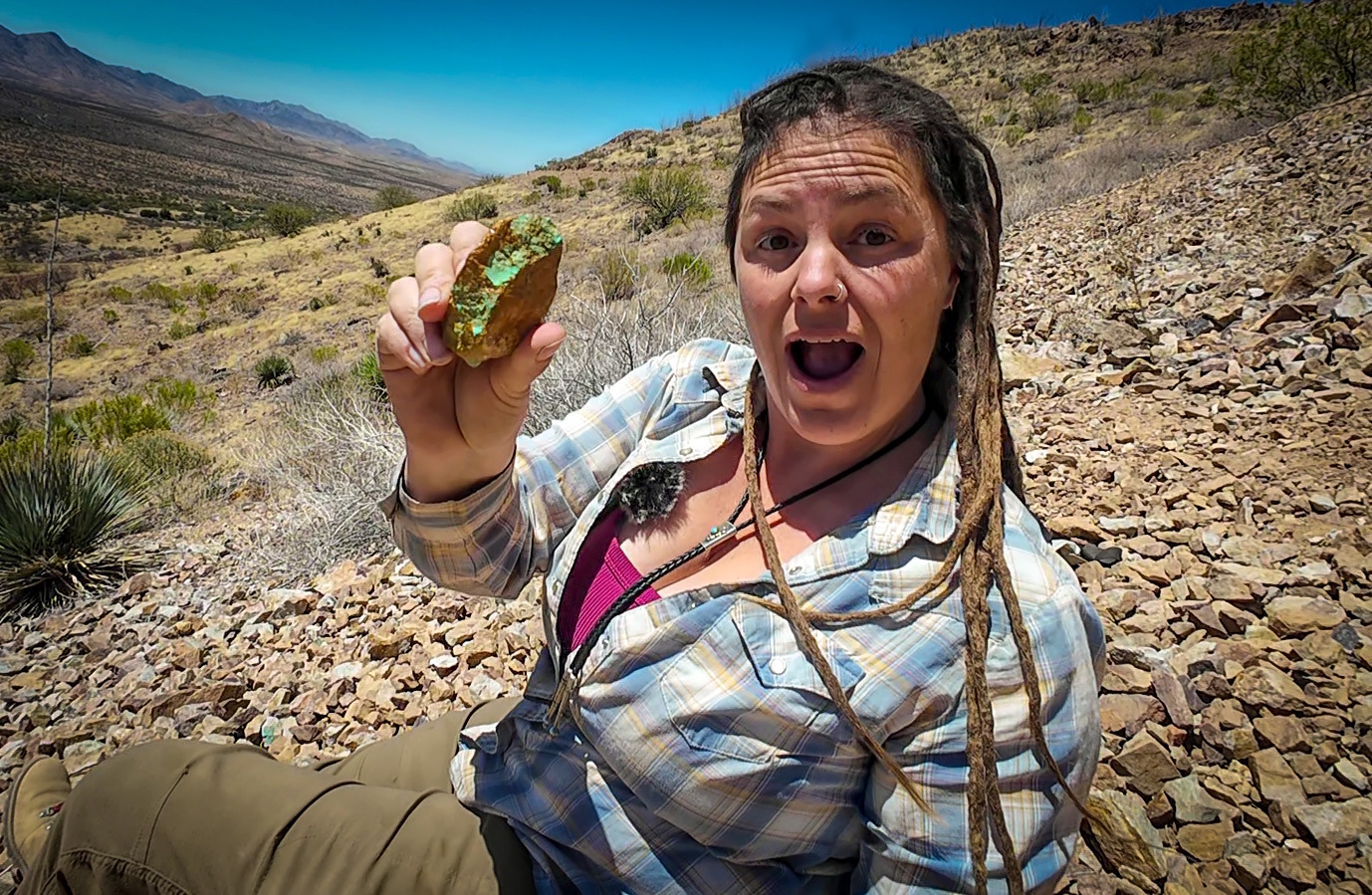 500 karat turquoise nugget found at Turquoise Mountain, AZ